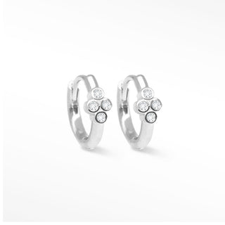 Brielle Diamond 18k White Gold Hoop Earrings 13mm [product_metal] [product_color]  - Nina Wynn Designs 